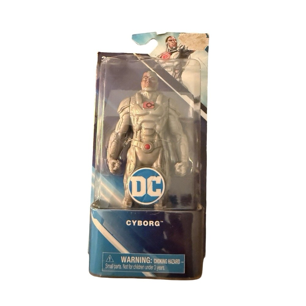 DC Comics Cyborg Grey And Red Action Figure Spin Master 6" New
